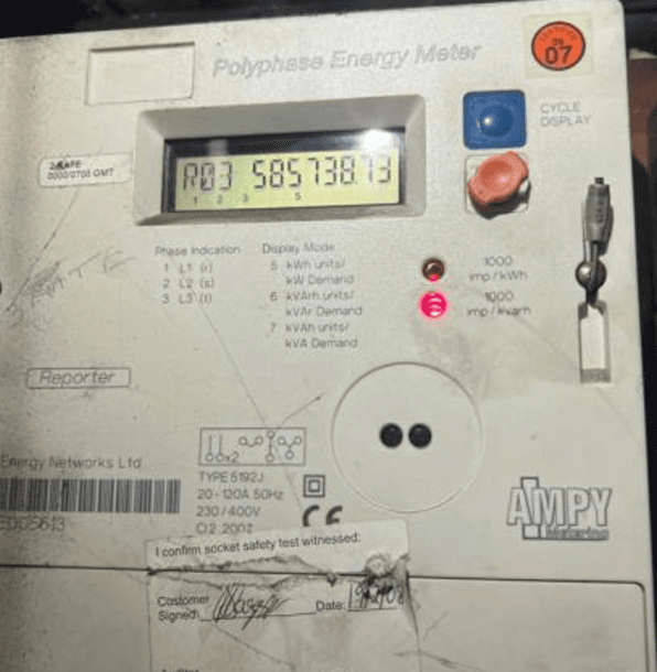 Polyphase Energy Meter meter